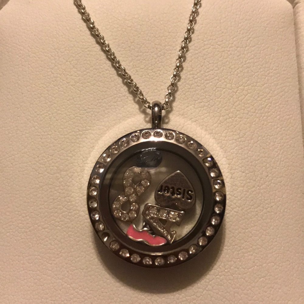 Unique necklace...  Oragami Owl charm locket